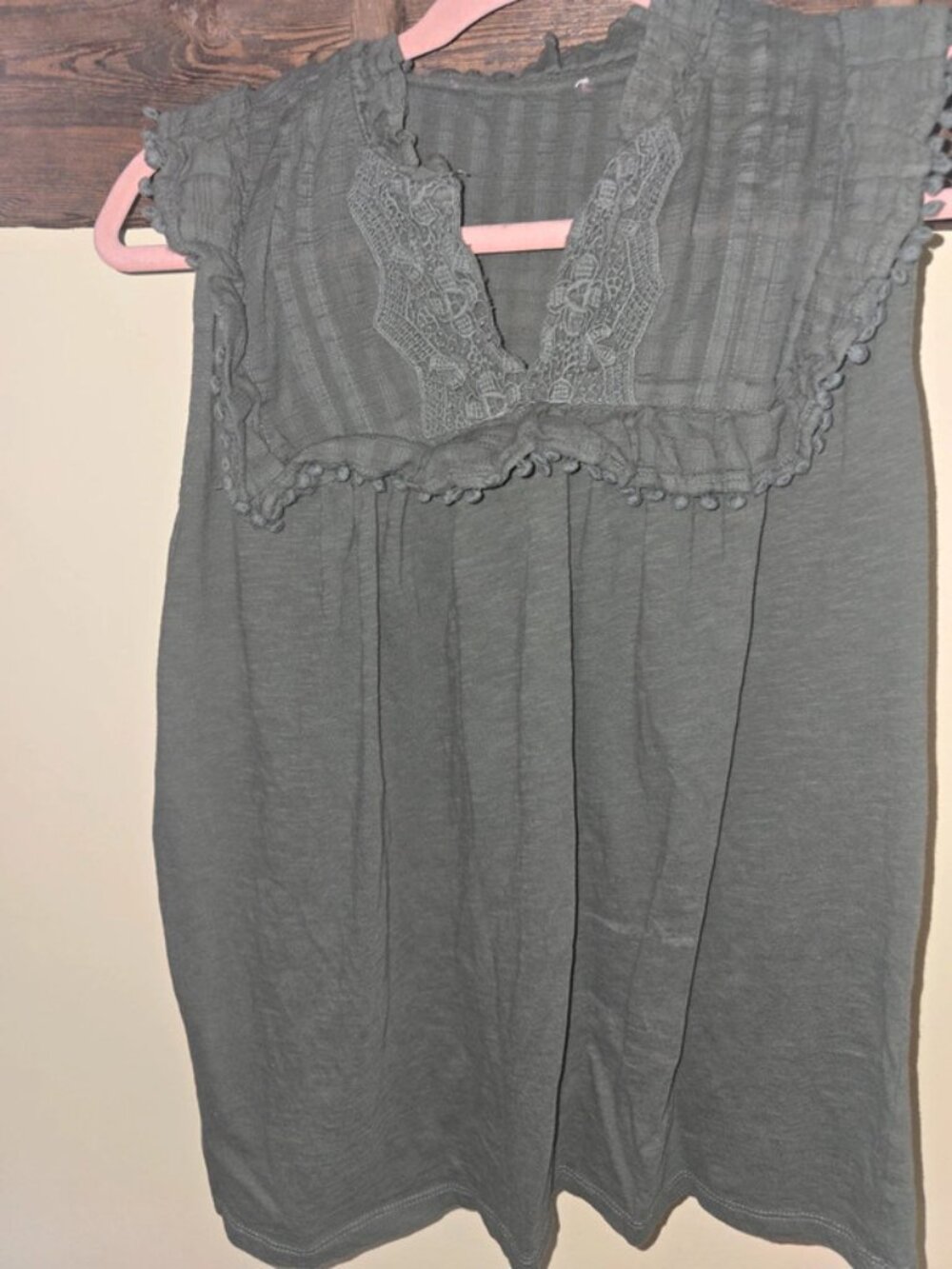 No Label Tank Top Green Size L
